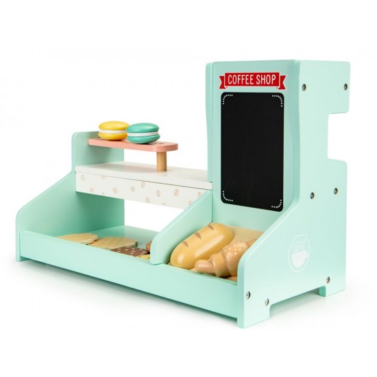 Expresor mare de cafea - Set de jucarie  din lemn Coffee Shop Maker