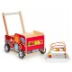 Antemergator 6 in1 din lemn Masina de Pompieri  - Premergator Masina Camion Fire Truck cu multiactivitati