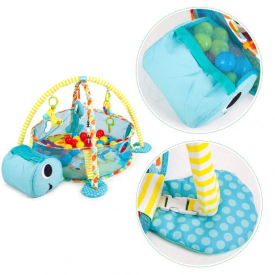 Salteluta de joaca cu 30 de bile - Centru Multiactivitati Broasca Testoasa Albastra