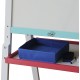 Tabla magentica de scris  cu crerata Sevalet Fresh Art 4 in 1 ajustabila cu suport pentru hartie si accesorii