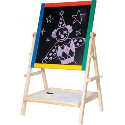 Tabla magentica de scris 3 in 1 din lemn Woodyland