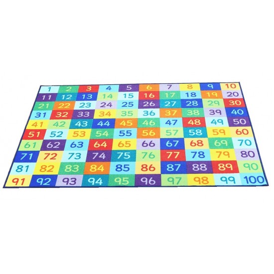 Covor Copii cucu Numere de la 1 la 100 cm - Small World Carpet