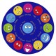 Covor Rotund Copii cu Emoticoane exprimand emotiii, Covoras Multicolor