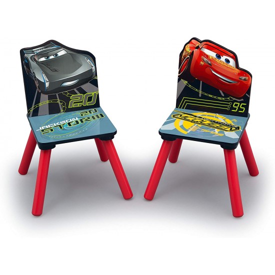 Masuta set cu  2 scaunele  Cars Team Delta Children