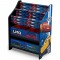 Organizator carti si jucarii cu cadru din lemn Disney LMQ Cars Team Delta Children