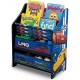 Organizator carti si jucarii cu cadru din lemn Disney LMQ Cars Team Delta Children