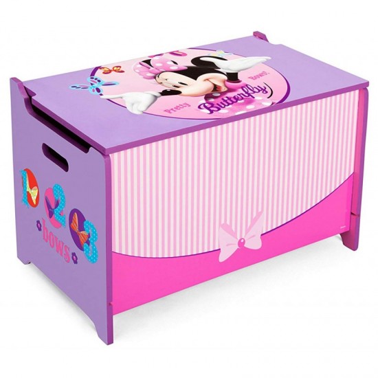Bancuta si Ladita din lemn pentru depozitare jucarii Disney Minnie Mouse Delta Children