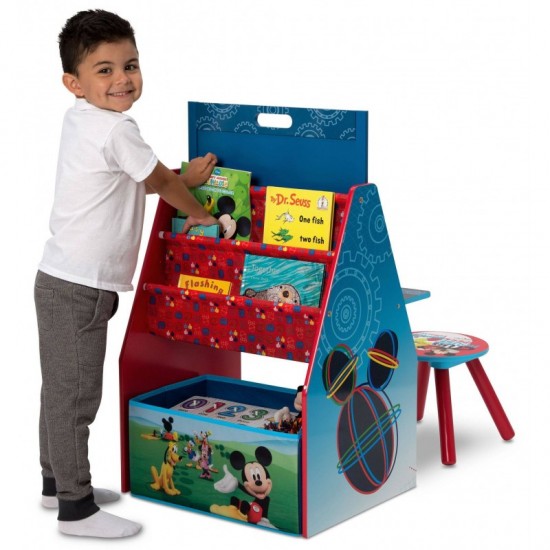 Birou cu scaun Tabla si Organizator 2 in 1 Mickey Mouse Activity Center Delta Children