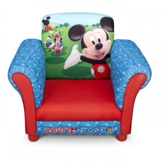 Fotoliu copii Disney Mickey Mouse cu cadru din lemn Delta Children