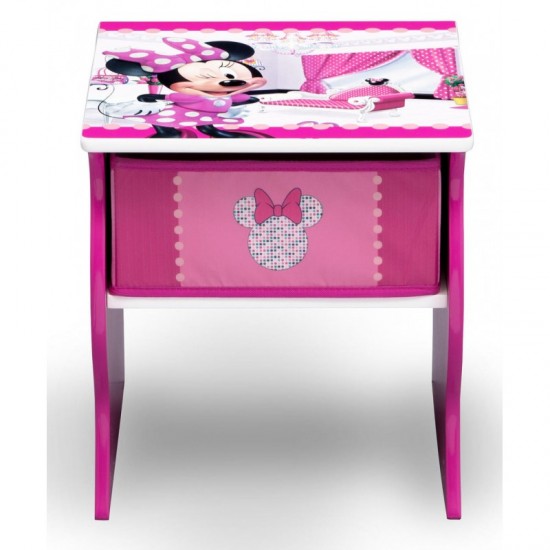Noptiera Disney Minnie Mouse cu cadru din lemn Delta Children