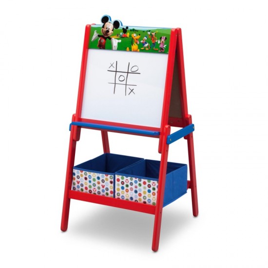 Tabla magnetica multifunctionala Mickey Mouse cu depozitare jucarii Delta Children