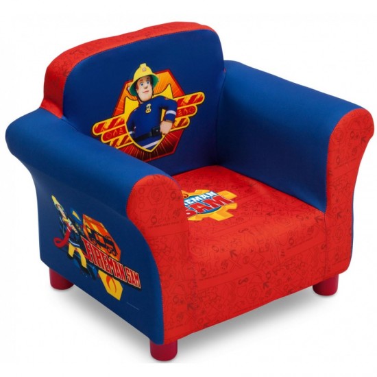 Fotoliu copii Sam Pompierul cu cadru din lemn Delta Children