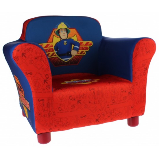 Fotoliu copii Sam Pompierul cu cadru din lemn Delta Children
