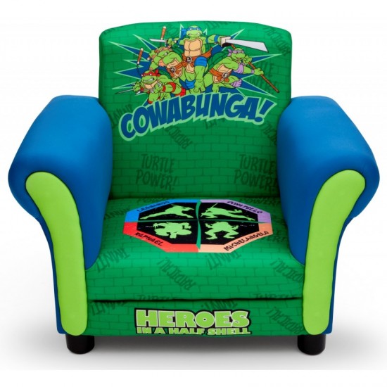 Fotoliu copii Turtles Testoasele Ninja cu cadru din lemn Delta Children