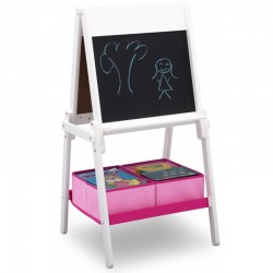 Tabla Alba magnetica multifunctionala Premium cu depozitare jucarii Delta Children