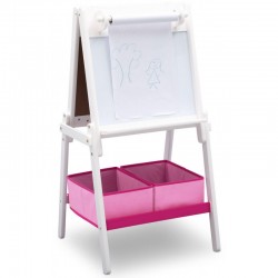 Tabla Alba magnetica multifunctionala Premium cu depozitare jucarii Delta Children