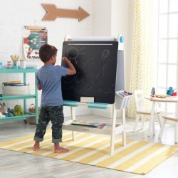 Tabla alba cu rola de hartie de scris si pictat - Sevalet pictura 4 in 1 Create N Play Easel Kidkraft
