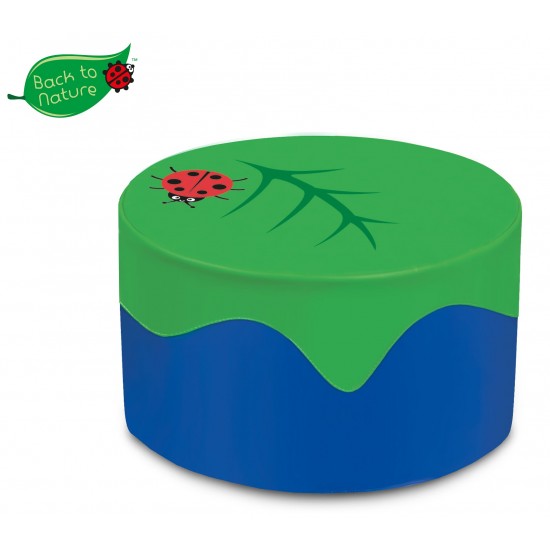 Masuta Taburet Gargarita LadyBug moale cu Soft Touch - Inapoi la Naura - Back To Nature 