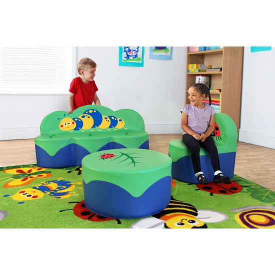 Masuta Taburet Gargarita LadyBug moale cu Soft Touch - Inapoi la Naura - Back To Nature 