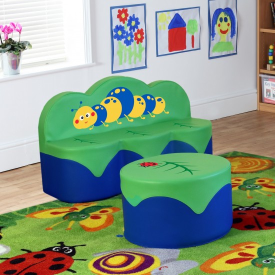 Masuta Taburet Gargarita LadyBug moale cu Soft Touch - Inapoi la Naura - Back To Nature 