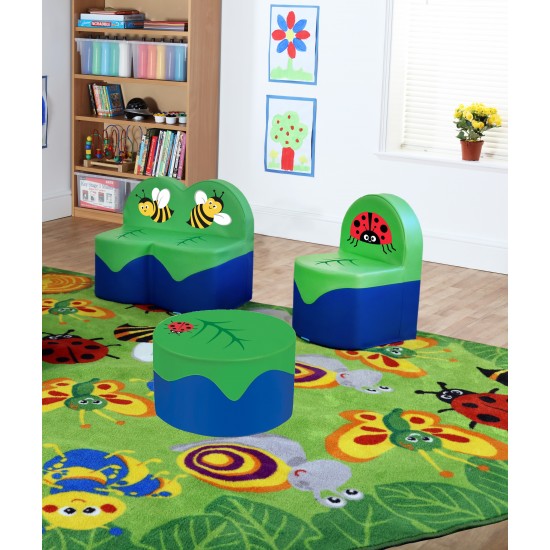 Set Mobilier Canapea 2 locuri + Masuta Soft Touch - Inapoi la Naura - Back To Nature 