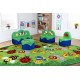 Set Mobilier Canapea 2 locuri + Masuta Soft Touch - Inapoi la Naura - Back To Nature 