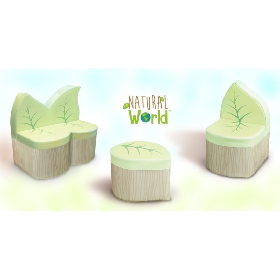 Masuta Leaf in forma de frunza Natural World - Lumea Naturala - Mobiler moale pentu copii