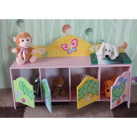 Mobilier tematic Butterfly cu 4 compartimente de stocare cu usi din lemn MDF Liberty House