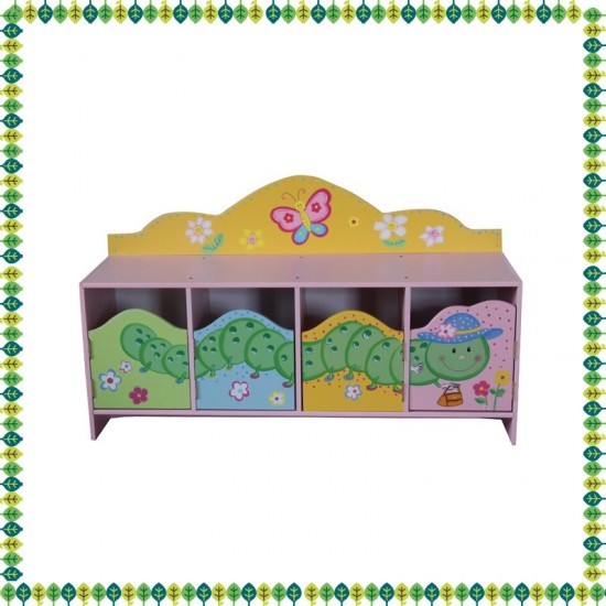 Mobilier tematic Butterfly cu 4 compartimente de stocare cu usi din lemn MDF Liberty House
