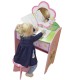 Masuta de toaleta Butterfly cu scaunel din lemn MDF Liberty House Toys OnlyToys
