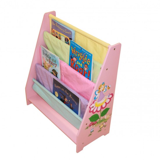 Biblioteca Etajera Fairy pentru carti si reviste - rafturi din panza si MDF Liberty House Toys OnlyToys