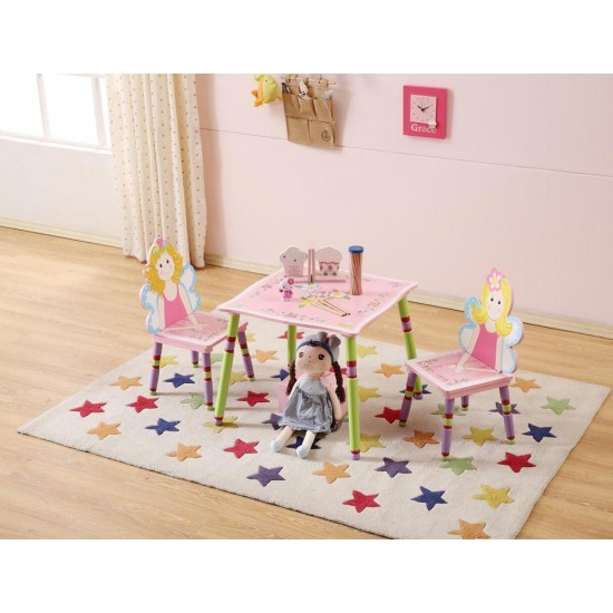 Masuta FAIRY cu doua scaunele din lemn MDF  Liberty House
