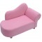 Fotoliu Canapea Roz fetite  - Pinky Princess Lounge sofa cu cardu din lemn 