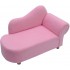 Fotoliu Canapea Roz fetite  - Pinky Princess Lounge sofa cu cardu din lemn 