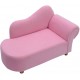 Fotoliu Canapea Roz fetite  - Pinky Princess Lounge sofa cu cardu din lemn 
