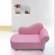 Fotoliu Canapea Roz fetite  - Pinky Princess Lounge sofa cu cardu din lemn 
