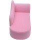 Fotoliu Canapea Roz fetite  - Pinky Princess Lounge sofa cu cardu din lemn 
