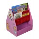 Biblioteca si Tabla de scris Organizator- Princess Set 2 in 1  cu rafturi din panza si MDF Liberty House Toys 