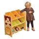 Organizator Spatiu de depozitare cadru din lemn MDF si cu 9 cutii din plastic cu 3 randuri de stocare 9 bins Liberty House Storage Unit