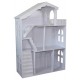Biblioteca Casuta Etajera cu Balcon Ferestre  Scari si Mansarada DollHouse Bookcase  MDF Liberty House 