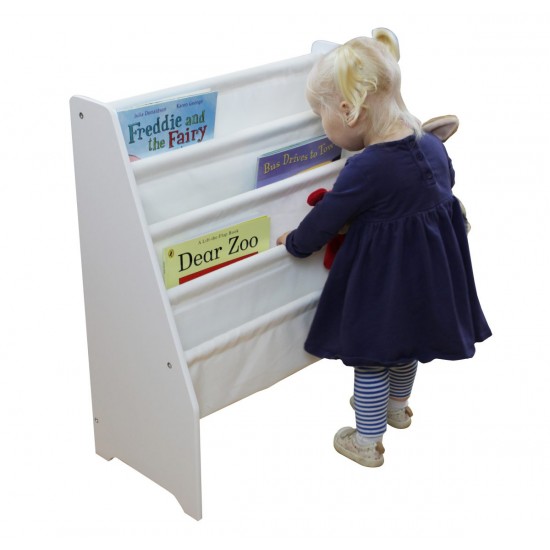 Biblioteca Etajera Alba- White Stars pentru carti si reviste - rafturi din panza si MDF Liberty House Toys OnlyToys Biblioteca Etajera Alba- White Stars pentru carti si reviste - rafturi din panza si MDF Liberty House Toys OnlyToys