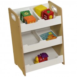 Organizator cu rafturi de stocare din lemn MDF si PIN  Liberty House