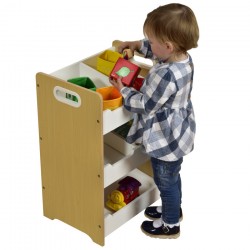 Organizator cu rafturi de stocare din lemn MDF si PIN  Liberty House