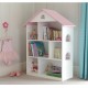 Biblioteca Casuta Etajera cu ferestre si mansarada DollHouse Bookcase  MDF Liberty House 