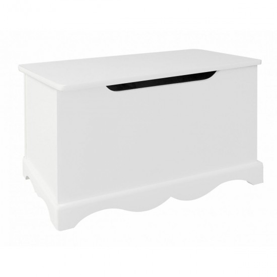 Bancuta alba White ToyBox cu lada de stocare din  MDF Liberty House