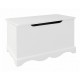 Bancuta alba White ToyBox cu lada de stocare din  MDF Liberty House