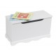 Bancuta alba White ToyBox cu lada de stocare din  MDF Liberty House