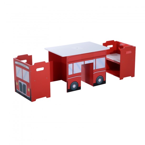 Masuta BUS  multifunctionala cu doua scaune si multiple spatii de depozitare