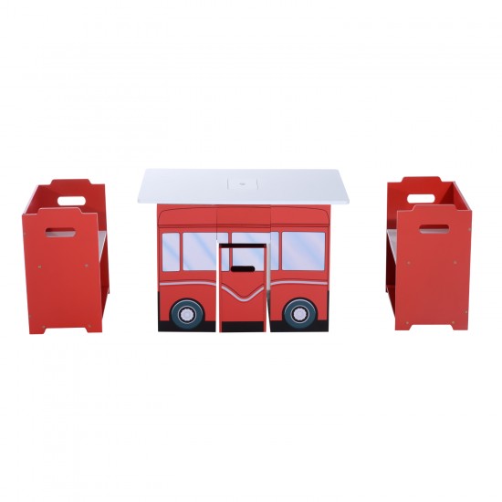 Masuta BUS  multifunctionala cu doua scaune si multiple spatii de depozitare