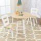 Masuta rotunda Maro Natur cu doua scaunele si spatiu de depozitare-  Round Table Kidkraft